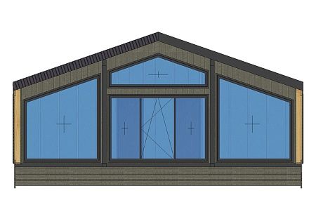 Проект каркасного Барнхаус 166 м2