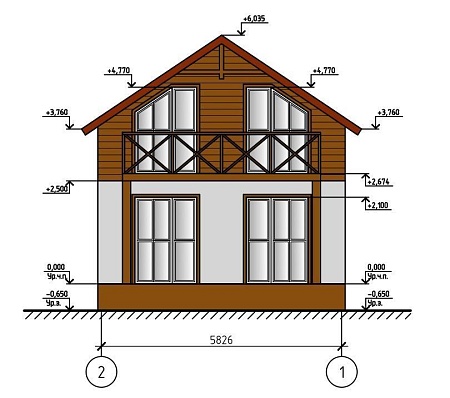 Проект дома из СИП "Селена" 80м2