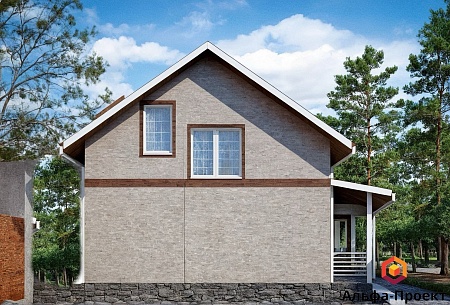 Проект дома из СИП 128м2 с сауной