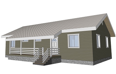 Проект каркасного дома 150 м2