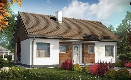 Проект дома 85м2 (8,4х12,3 м) из газобетона Проект дома 85м2 (8,4х12,3 м) из газобетона