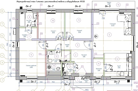 Проект дома 126м2 (8.65х14.62 м) из газобетона