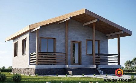 Проект каркасного дома 70 м2