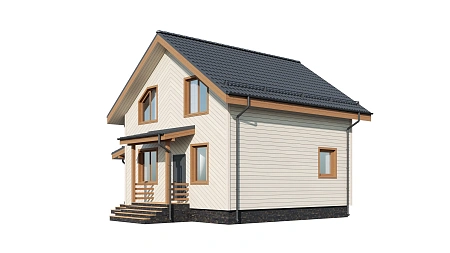Готовый проект каркасного дома "Ижора" 150 м2