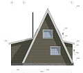 Проект каркасного дома "А-фрейм 10х12" с сауной, 152м2 Проект каркасного дома "А-фрейм 10х12" с сауной, 152м2
