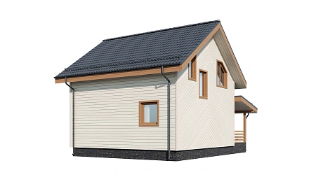 Готовый проект каркасного дома "Ижора" 150 м2