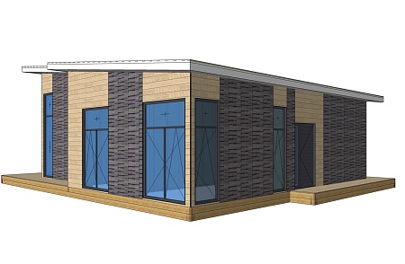Проект каркасного дома 148,9 м2 + терраса