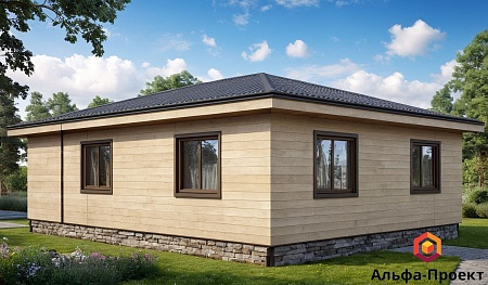 Проект каркасного дома, 7х9 м, 63м2