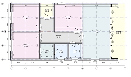Проект каркасного Барнхаус 114 м2