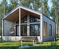 Готовый проект каркасного дома "Барнхаус 94"