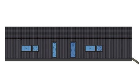 Проект каркасного Барнхаус 166 м2