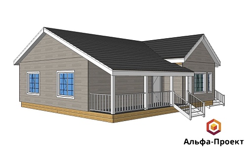Проект каркасного дома 101,9 м2