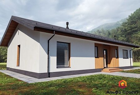 Проект дома 126м2 (8.65х14.62 м) из газобетона