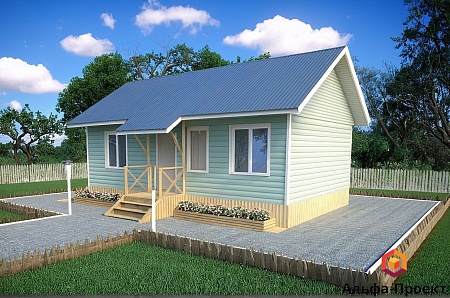 Проект дома из СИП 60м2