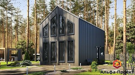 Готовый проект каркасного дома "Барнхаус 99"