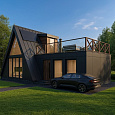 Проект каркасного дома Афрейм 6х11 м, 62м2