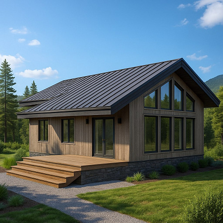 Проект каркасного дома 140 м2